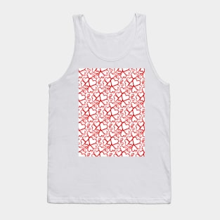 BE My Valentine Heart Pattern Tank Top